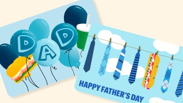 Two Father’s Day-themed Subway gift cards.